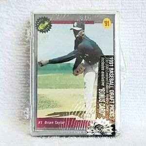Sealed 3/$25 '91 Classic Baseball Draft Picks LE Bonus Card Hobby Set 268220!!